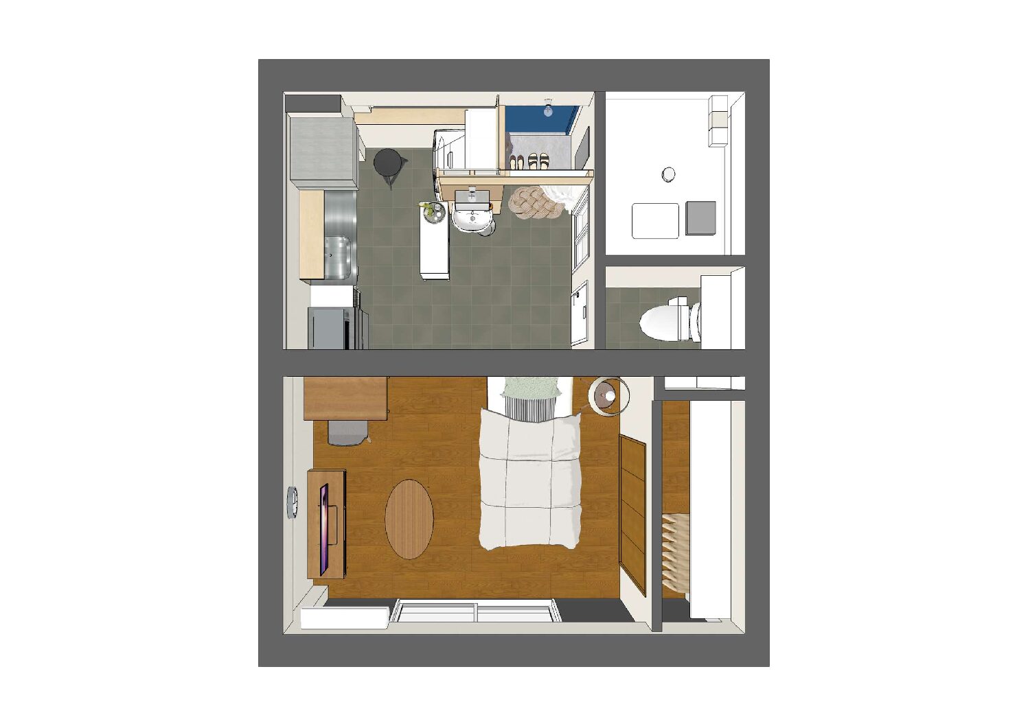 ハイツ三輪A棟 202号室/ リノベーション ※1DK 入居者募集